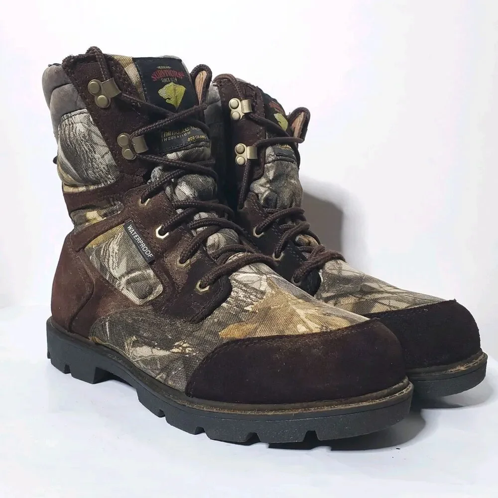 Herman Survivors Boots Men's 8 Camo Hunting Water Proof 400g 3M Insulation